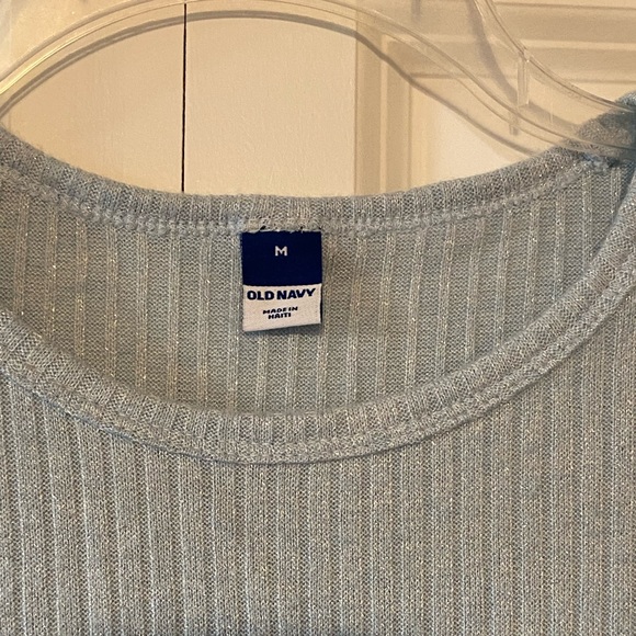 Old Navy Long-Sleeve Plush Rib-Knit T-Shirt Size Medium - Picture 2 of 3